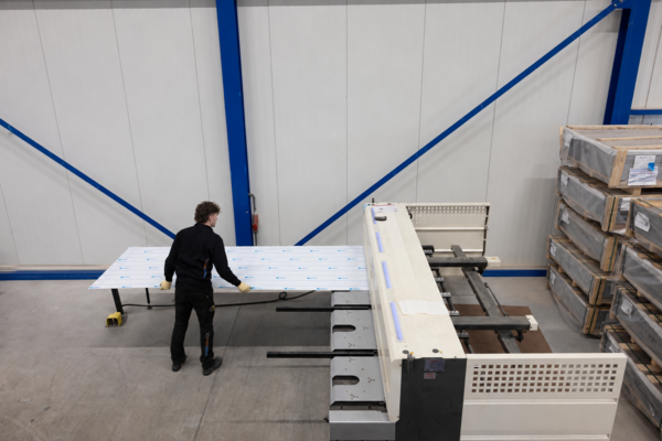 Netto opmaat geknipt Alupanel steel whiteboard! Uniek!